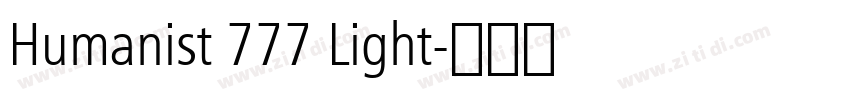 Humanist 777 Light字体转换